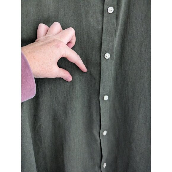 Stitch Note Classic Long Sleeve Egyptian Cotton Button Down Shirt Size XL - Picture 8 of 8